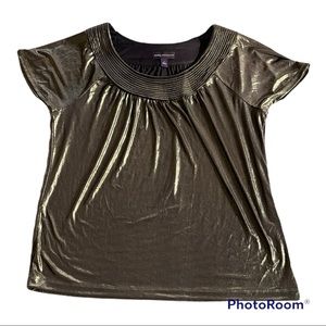 Dana Buchman Gold Top worn once M